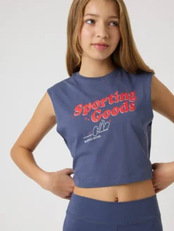 Borg Cropped Tank Top