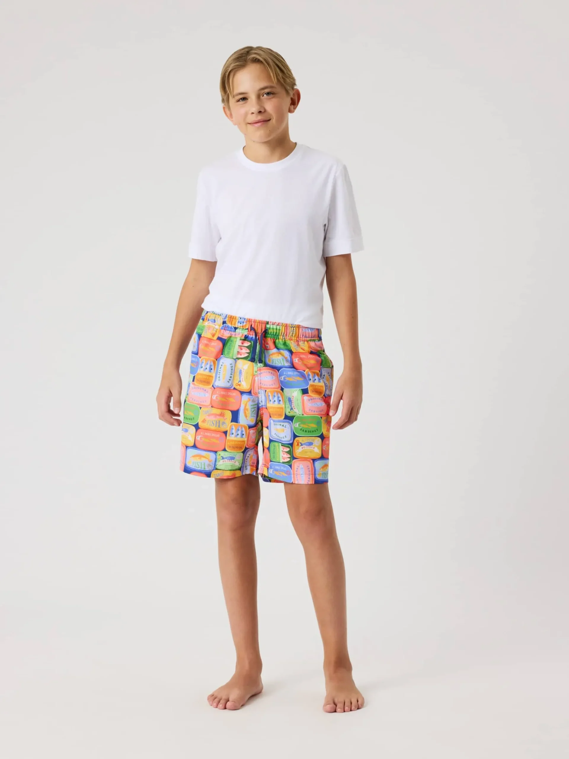 Borg Print Swim Shorts