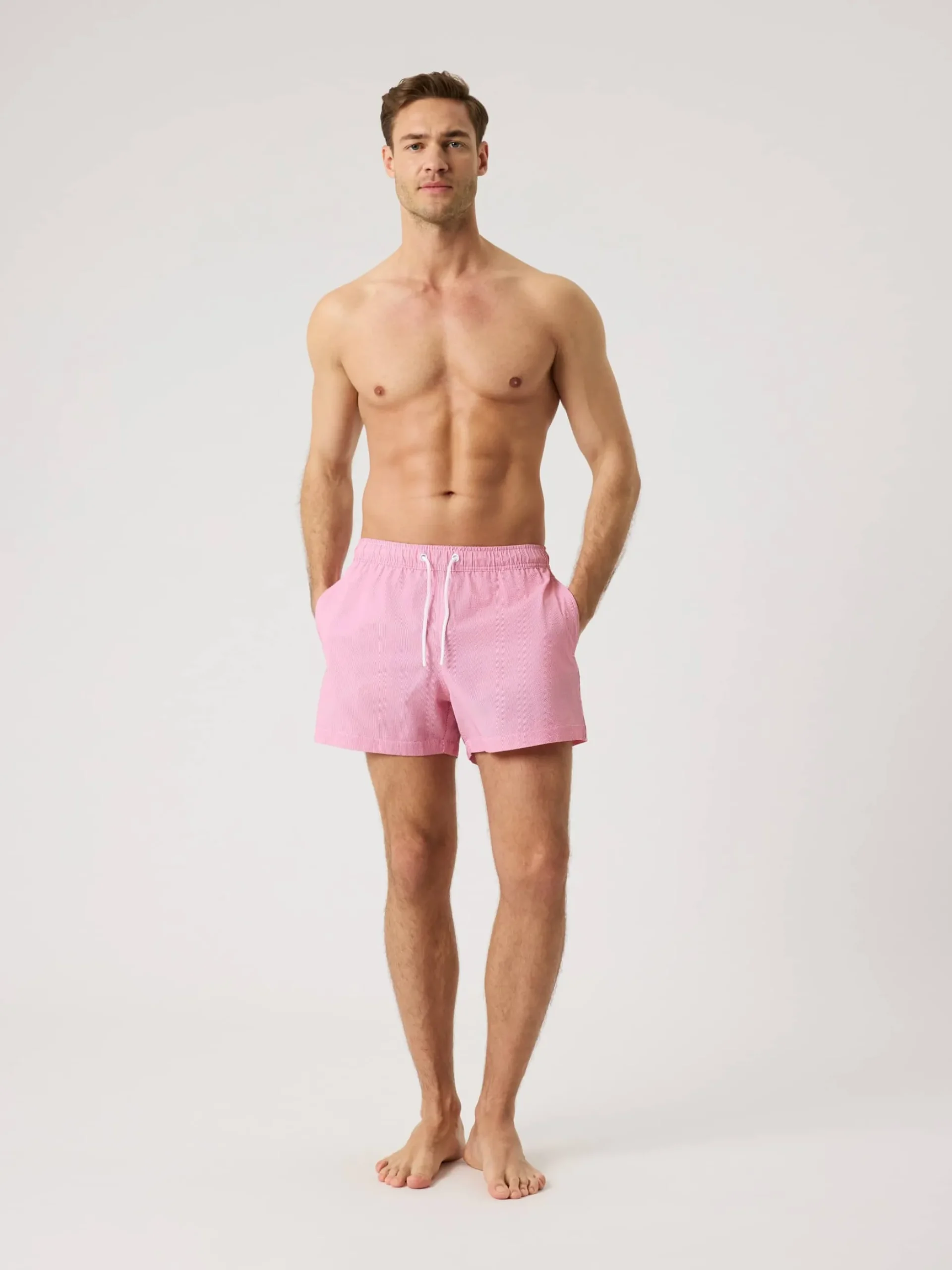 Borg Seersucker Swim Shorts