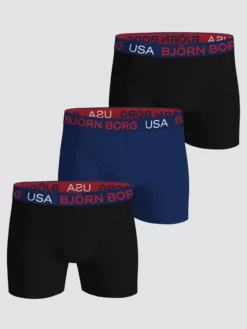 Cotton Stretch Boxers Usa 3-pack