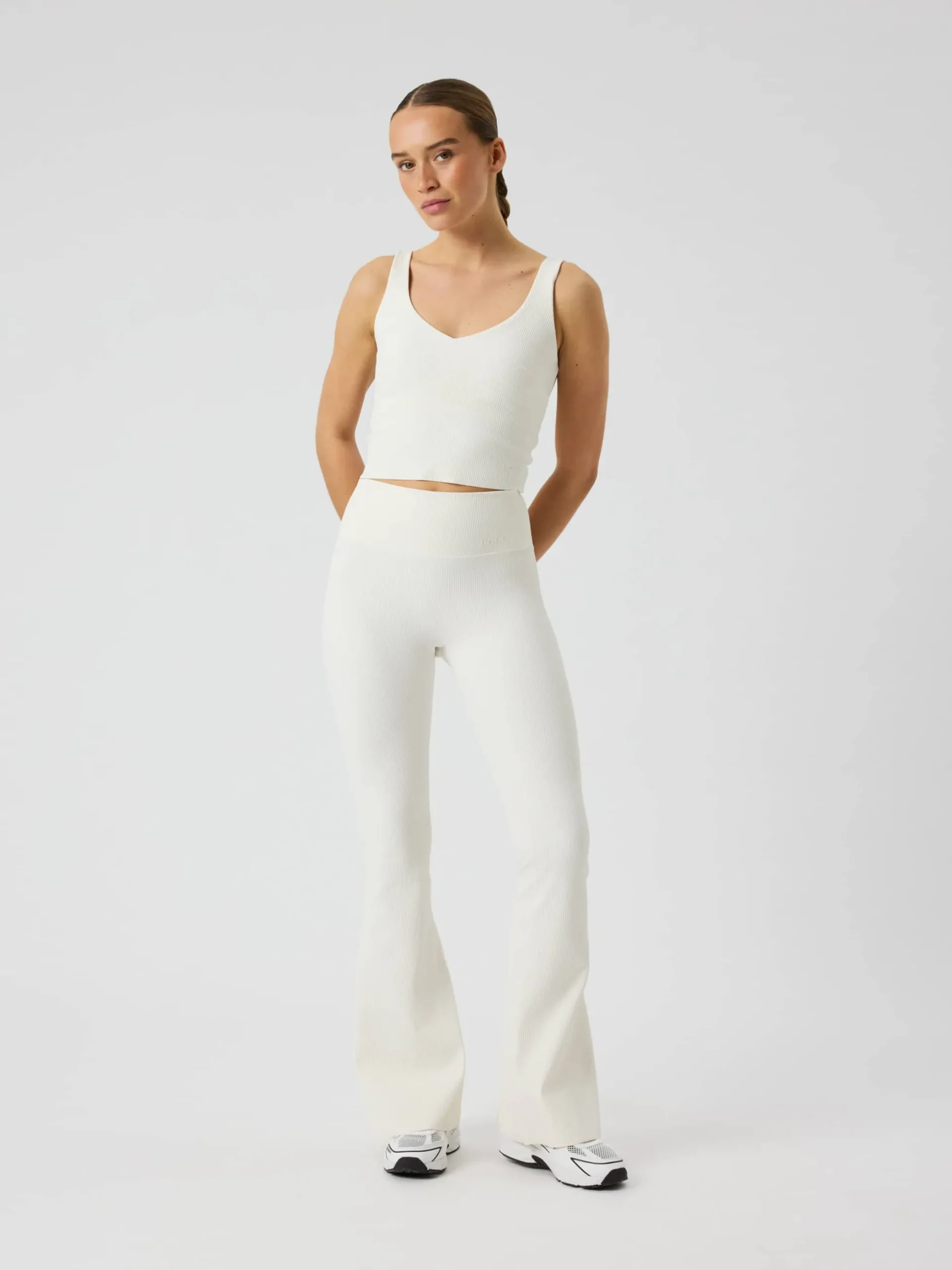 Studio Ribbed Flare Tights Tall