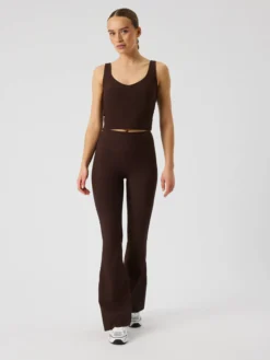 Studio Ribbed Flare Tights Tall